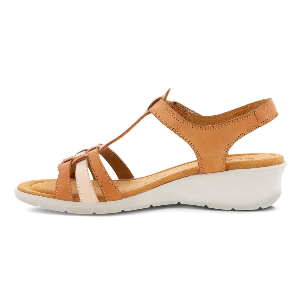 Sandalias Mujer - ECCO Finola T-Bar Strap - Naranjas - THQ176925